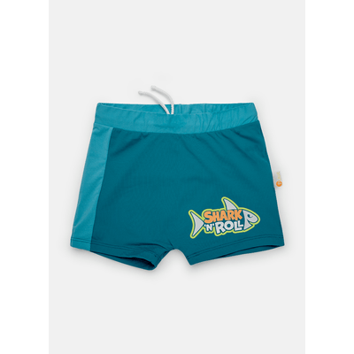 Sunga Boxer com Proteção Solar Menino Tubarão Rockstar