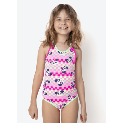 Maiô com Proteção Solar Menina Panda Miami