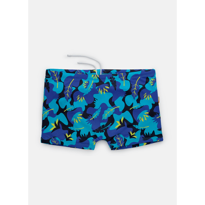 Sunga Boxer com Proteção Solar Menino Teen Tigre Roar
