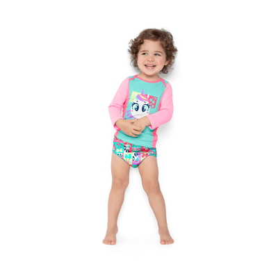 Camiseta Manga Longa com Proteção Solar Bebê Menina Unicórnio Cherry