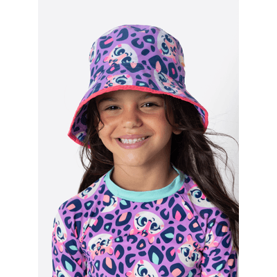 Chapéu Bucket Menina Onça Fantástica