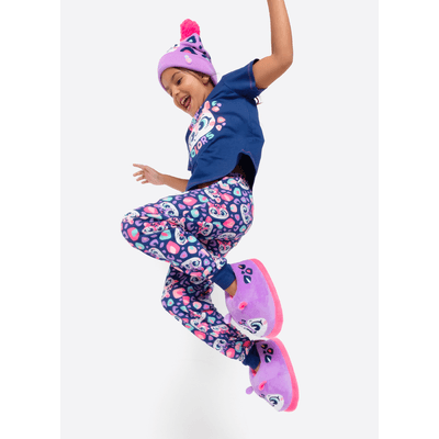 Pijama Manga Curta Viscolycra Menina Onça Fantástica