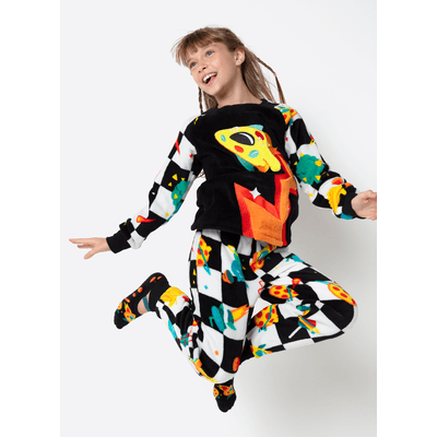 Pijama Manga Longa Soft Kids Unissex Space Food
