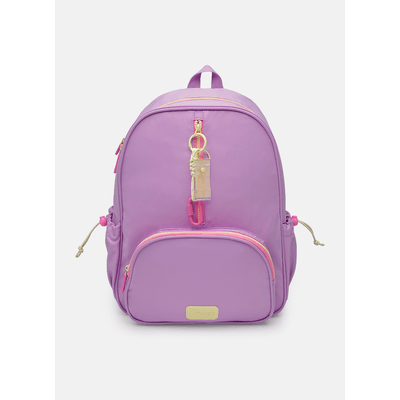 Mochila Costas Média Lilás e Amarelo