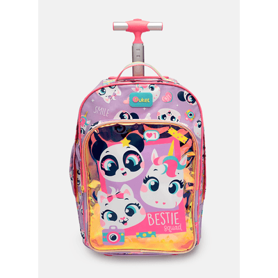 Mochila com Rodinha Grande Multibichos Best Friend