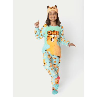 Pijama Manga Longa Soft Kids Unissex Capivara Vibes
