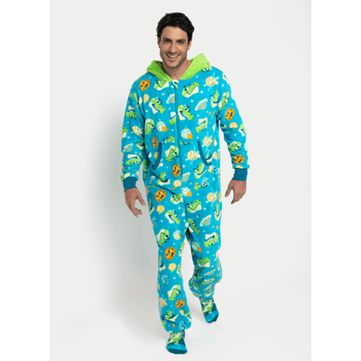 Macacão Manga Longa Soft Masculino Dino Astronauta